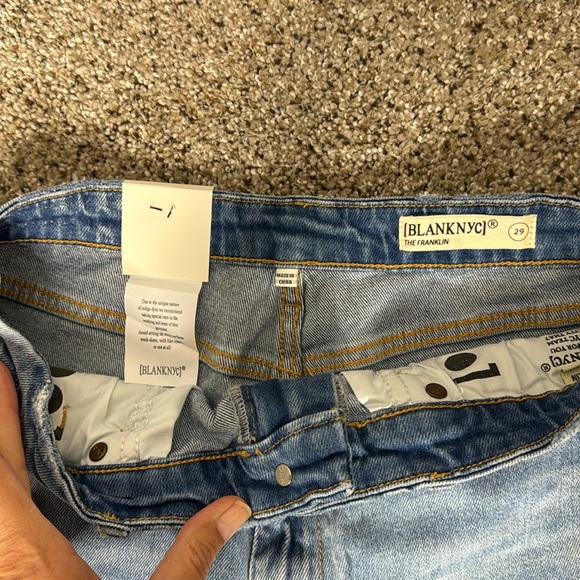 NWT BLANKNYC Jeans The Franklin Ribcage Wide Leg Denim Size 29 - Picture 4 of 9